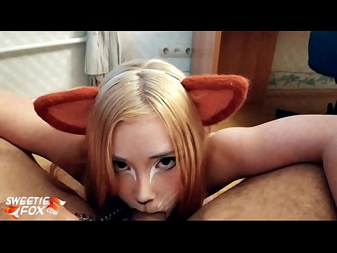 ❤️ Кицунэ глытае член і канчае ў рот ❤️❌ Рускае порна у нас ❌